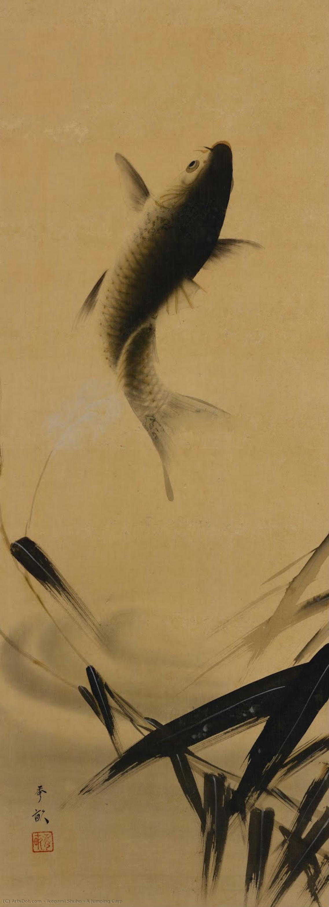 A Jumping Carp — Ikegami Shuho