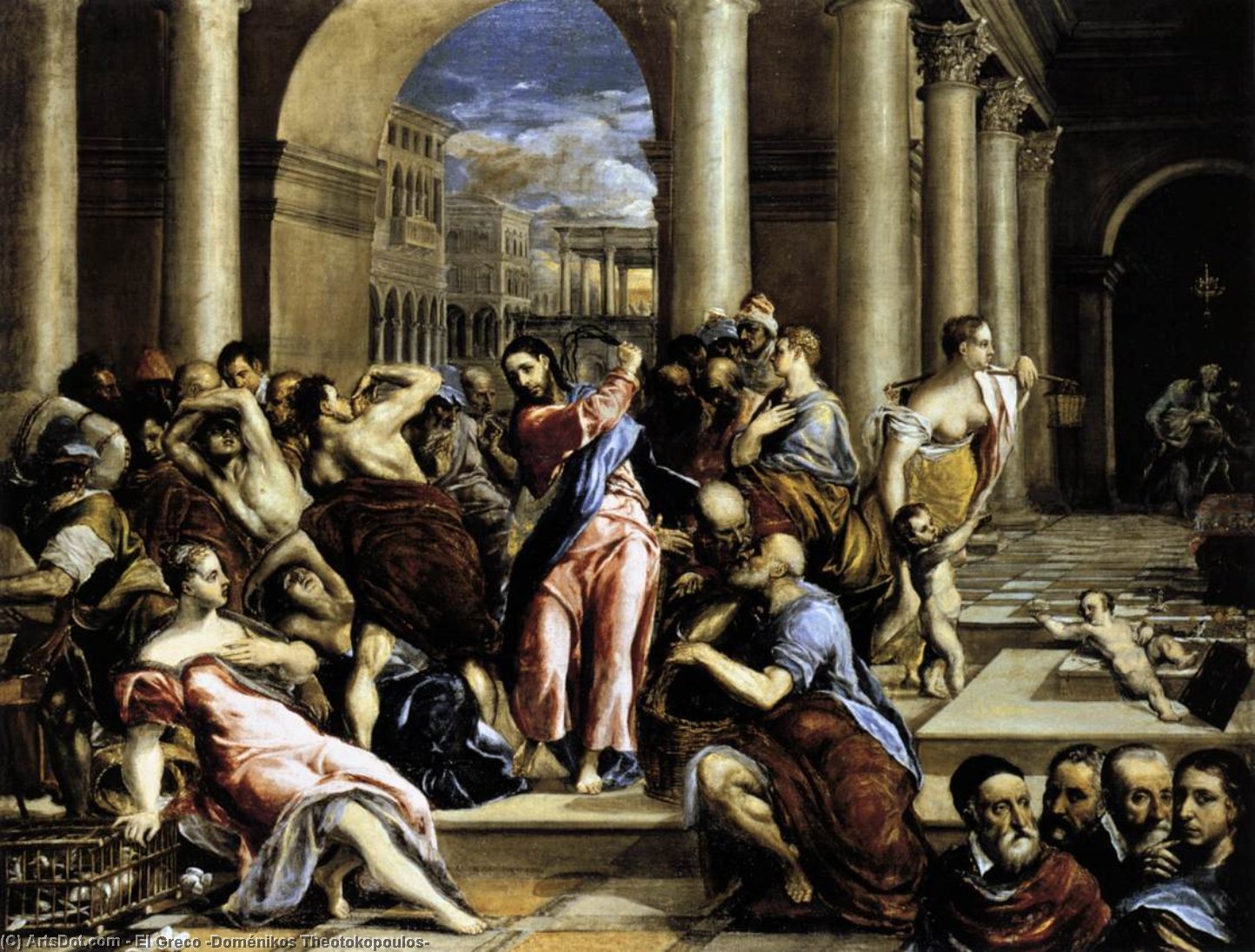 Christ Driving The Traders From The Temple — El Greco