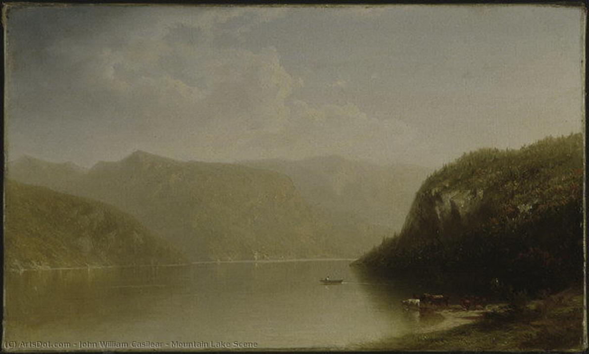 Mountain Lake Scene — John William Casilear