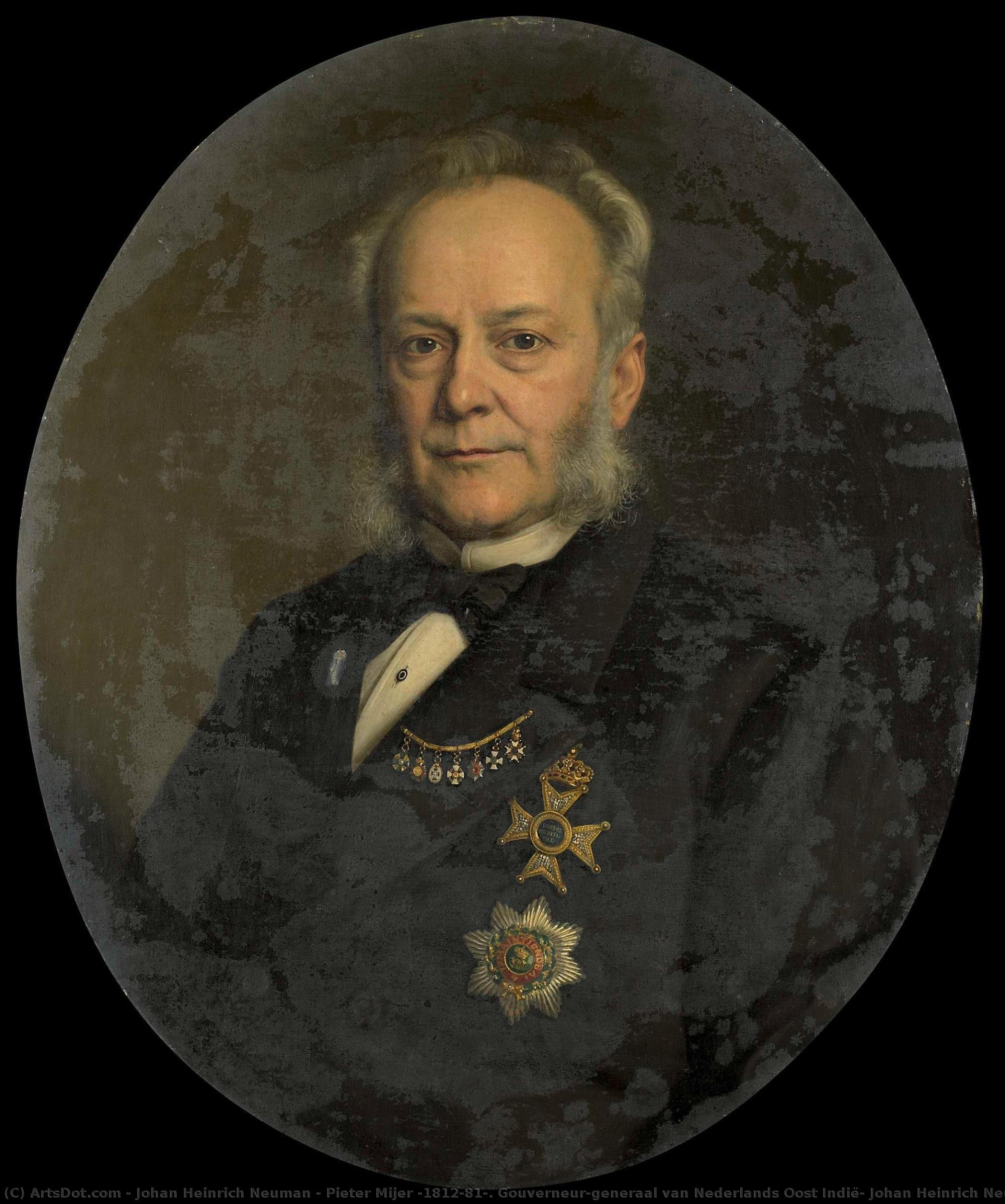 Pieter Mijer (1812-81). Gouverneur-generaal Van Nederlands Oost Indië, Johan Heinrich Neuman, 1875 — Johan Heinrich Neuman