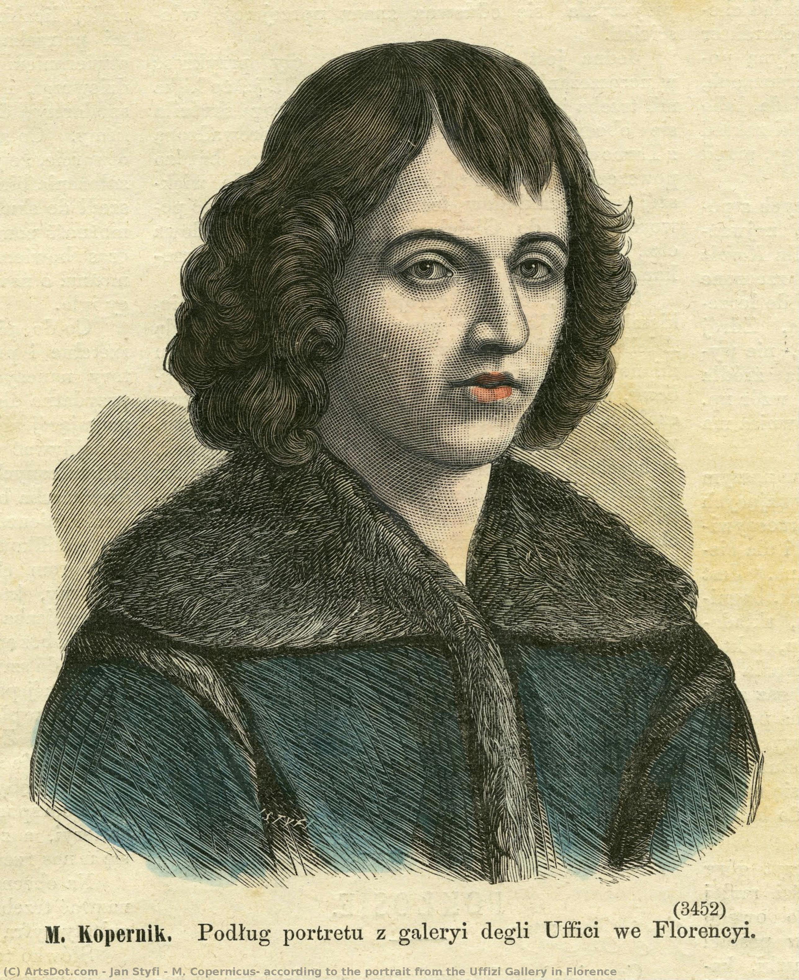 M. Copernicus, According To The Portrait From The Uffizi Gallery In Florence — Jan Styfi