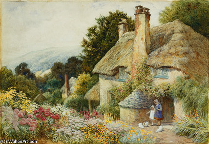 A Cottage At Selworthy — Arthur Claude Strachan