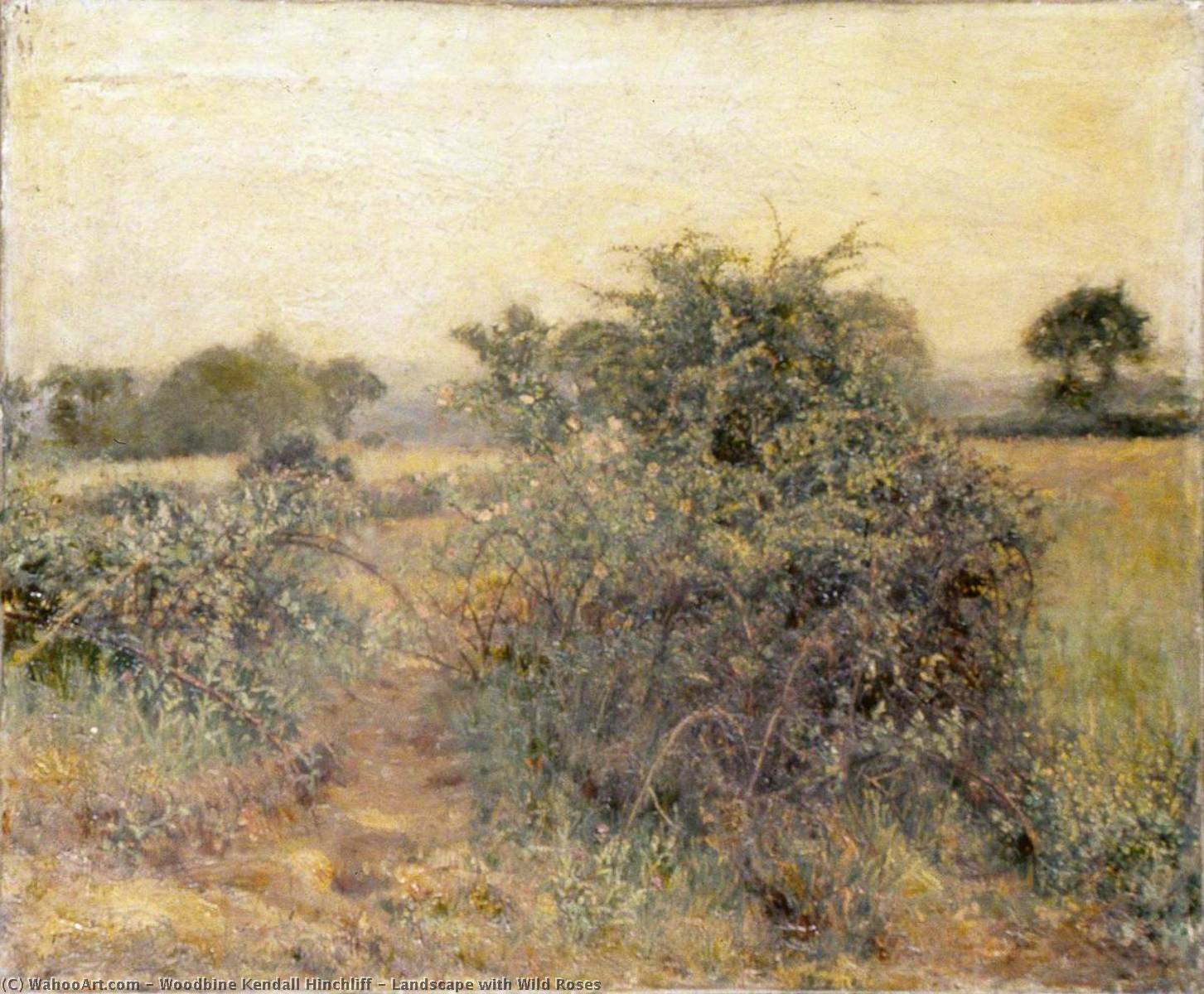 Landscape With Wild Roses — Woodbine Kendall Hinchliff