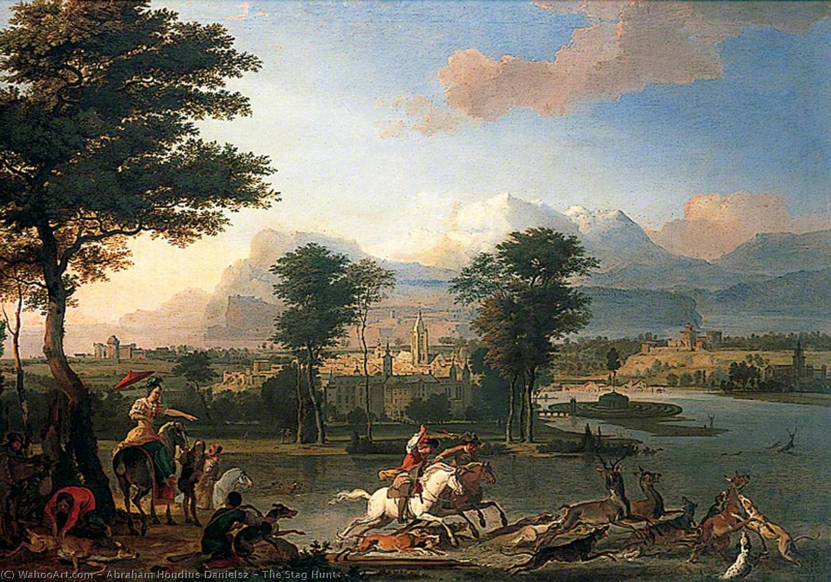 The Stag Hunt — Abraham Danielsz Hondius
