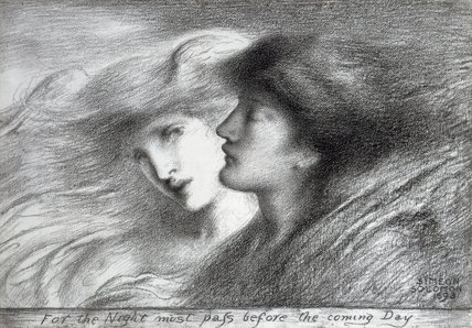 For The Night Must Pass Before The Coming Day — Simeon Solomon