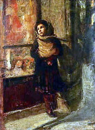 Girl In Puppy Store — Igor Emmanuilovich Grabar
