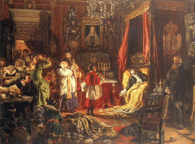 Death Of Sigismund Augustus At Knyszyn — Jan Matejko