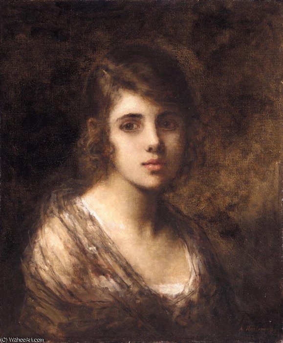 Young Brunette — Alexei Alexeievich Harlamoff
