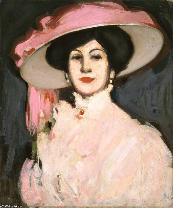 The Hat With The Pink Scarf — John Duncan Fergusson