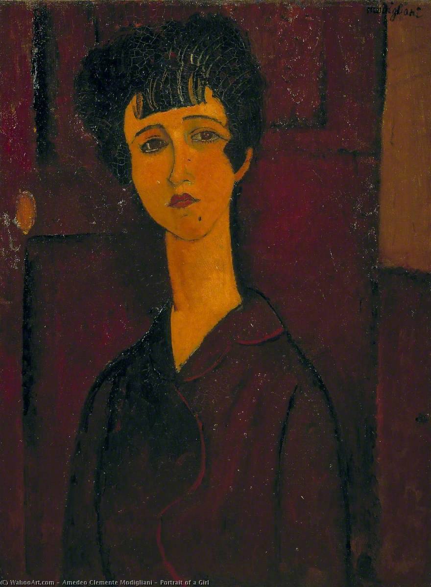 Portrait Of A Girl — Amedeo Clemente Modigliani