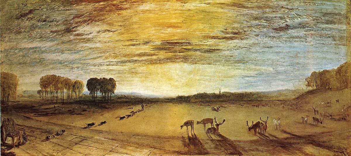 Petworth Park, Tillington Church In The Distance — Joseph Mallord William Turner
