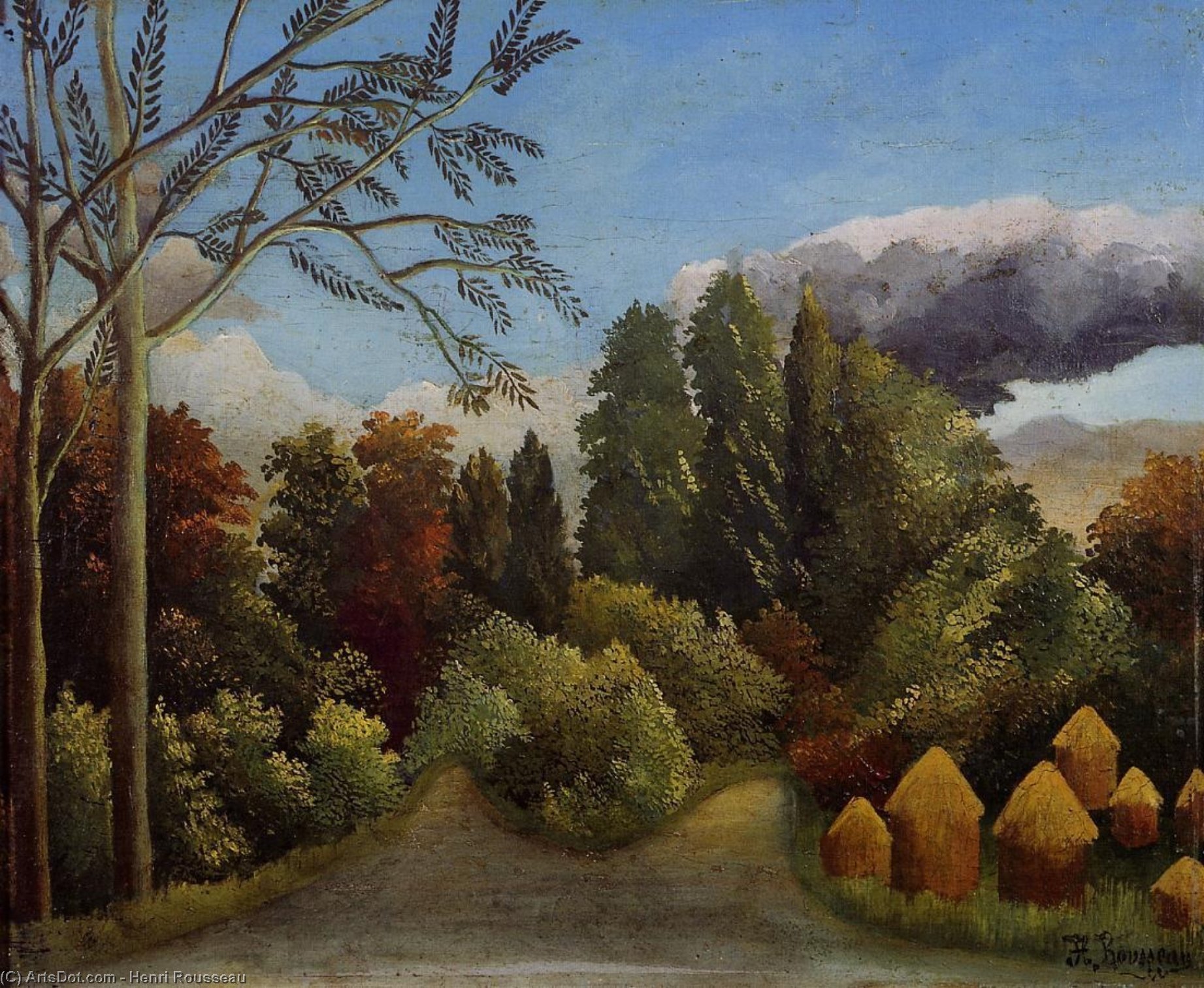 View Of The Banks Of The Oise — Henri Julien Félix Rousseau (le Douanier)