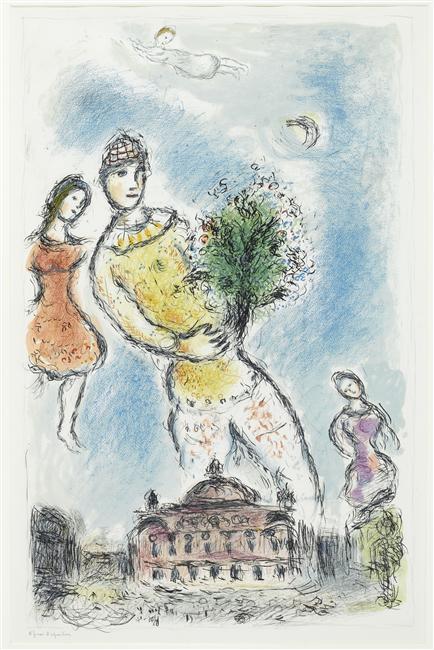 En El Cielo Sobre La Ópera — Marc Chagall