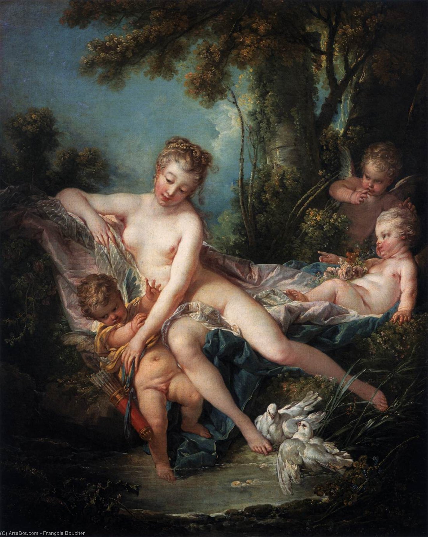 The Bath Of Venus — François Boucher