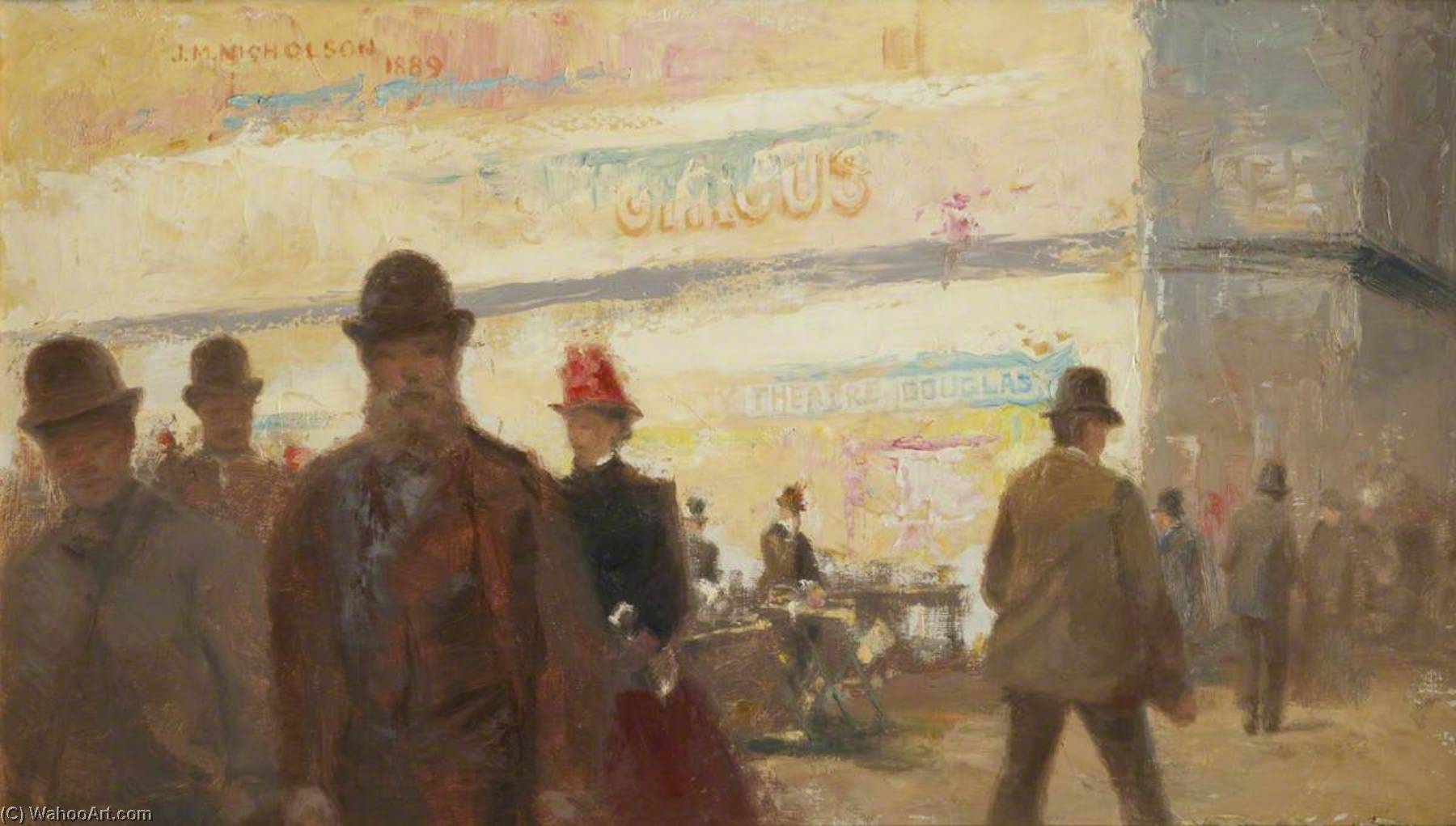 The Old Market Place, Douglas — John Miller Nicholson
