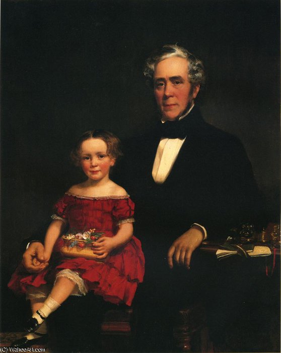 Portrait Of A Young Girl And Older Man — William Harrison Scarborough