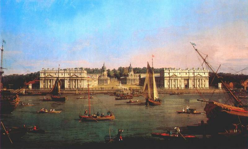 Greenwich Hospital From The North Bank Of The Thames — Canaletto