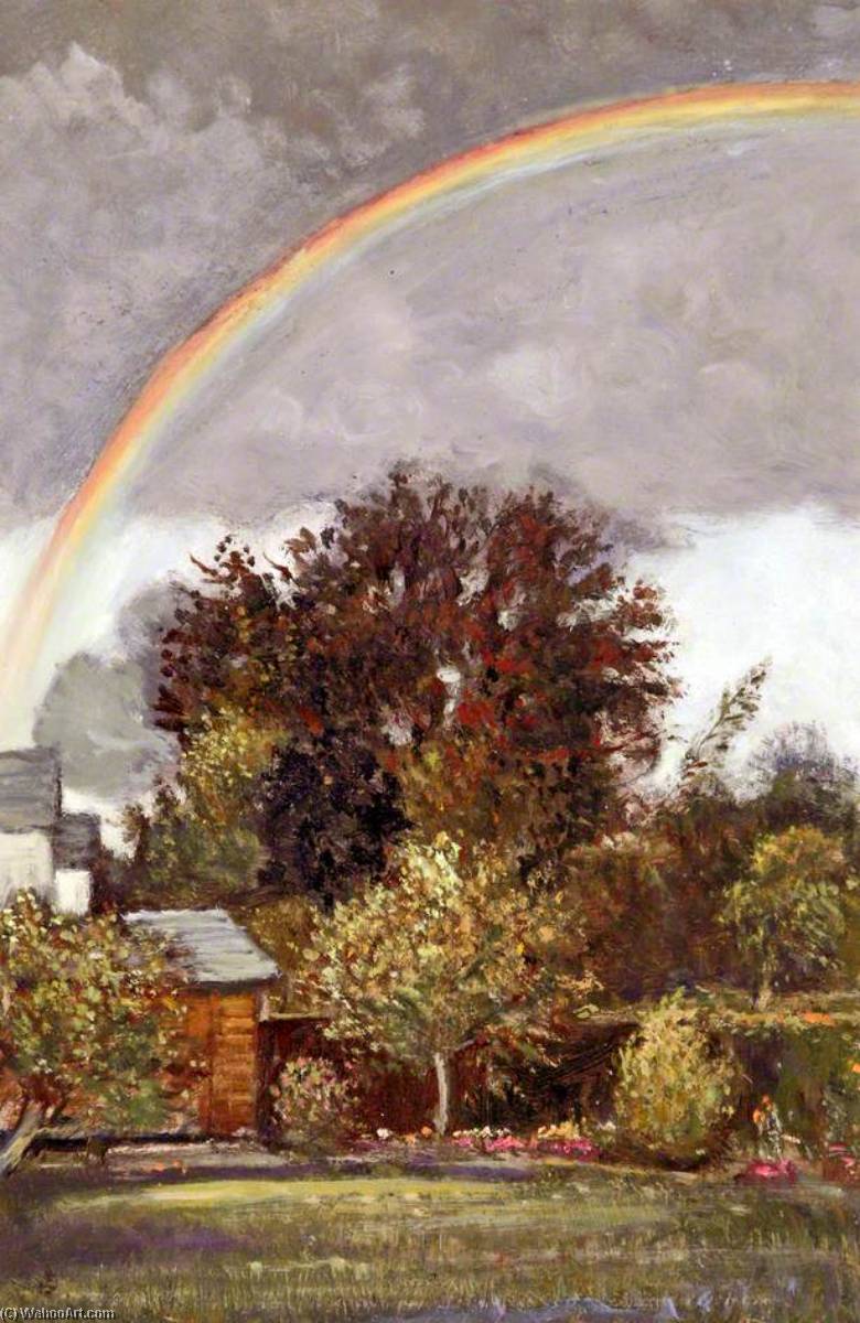 Garden With A Rainbow — Charles William Oliver