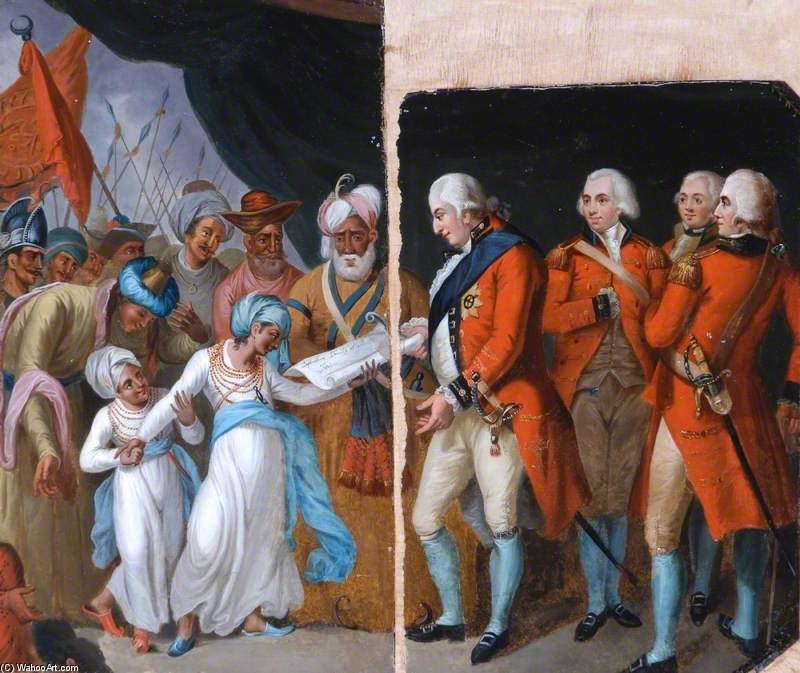Lord Cornwallis Receiving The Sons Of Tipu As Hostages — Mather Brown