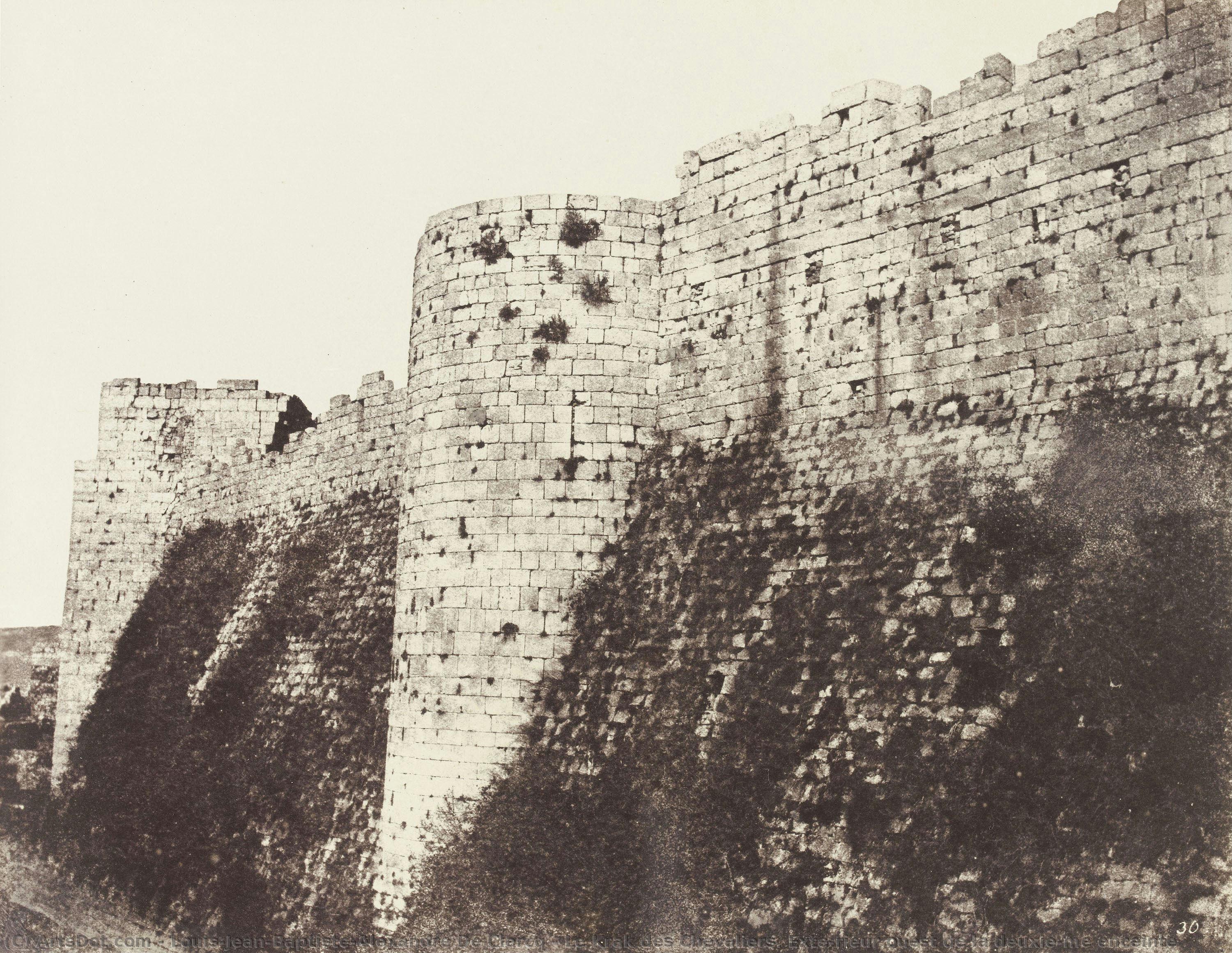 Le Krak Des Chevaliers. Extérieur Ouest De La Deuxième Enceinte — Louis-jean-baptiste-alexandre De Clercq