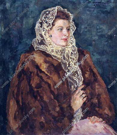 Portrait Of Angelina Borisovna Kemenova — Pyotr Konchalovsky