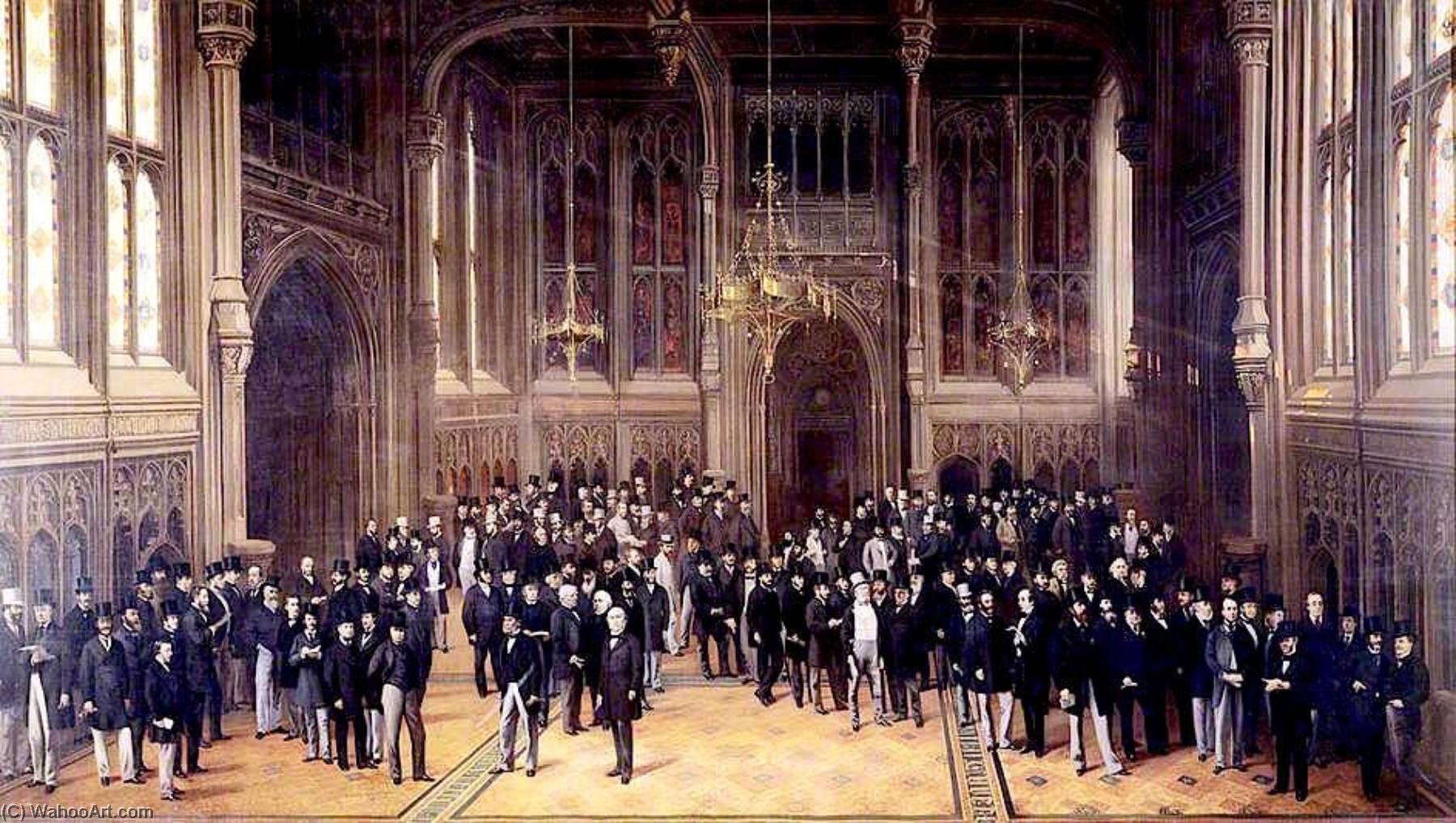 Lobby Of The House Of Commons, 1872 1873 — Henry Barraud