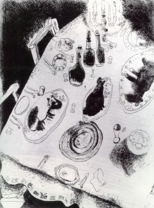 The Over-flowing Table — Марк Шагал