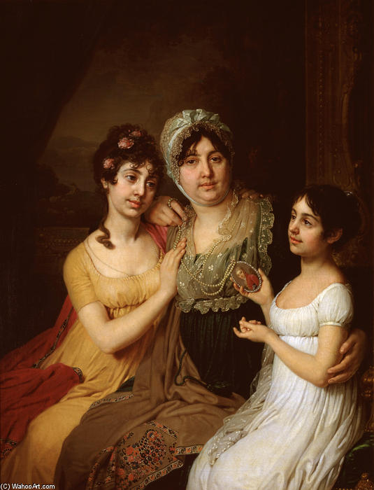 Portrait Of A.i. Bezborodko With Daughters — Vladimir Lukich Borovikovsky