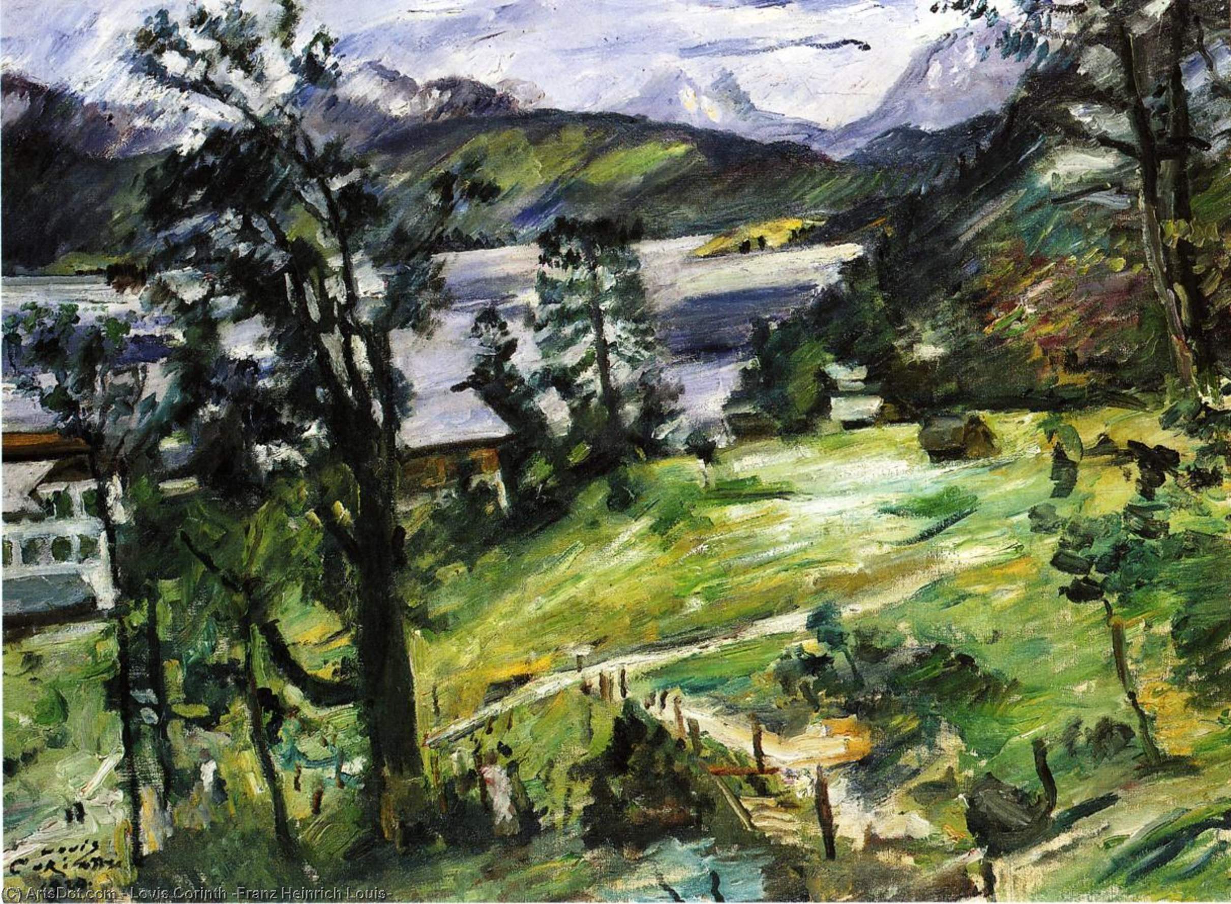 Walchensee Landscape With A Larch — ロービス・コリンス