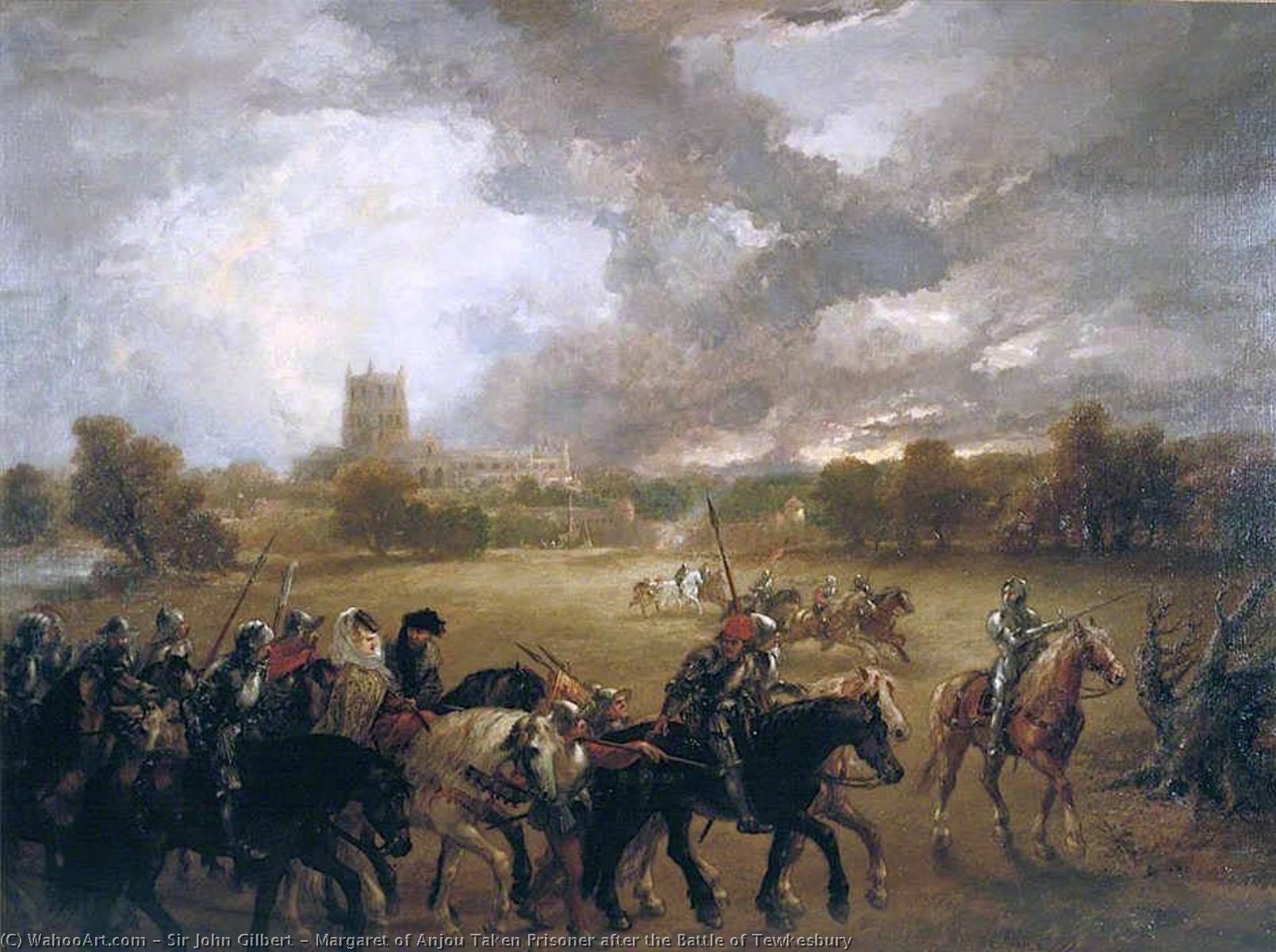 Margaret Of Anjou Taken Prisoner After The Battle Of Tewkesbury — John Gilbert