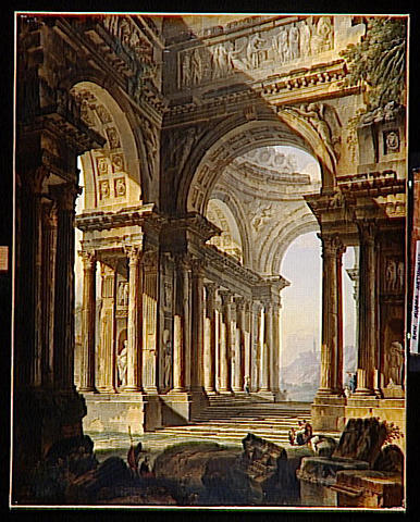 Un Temple En Ruines — Pierre Antoine De Machy