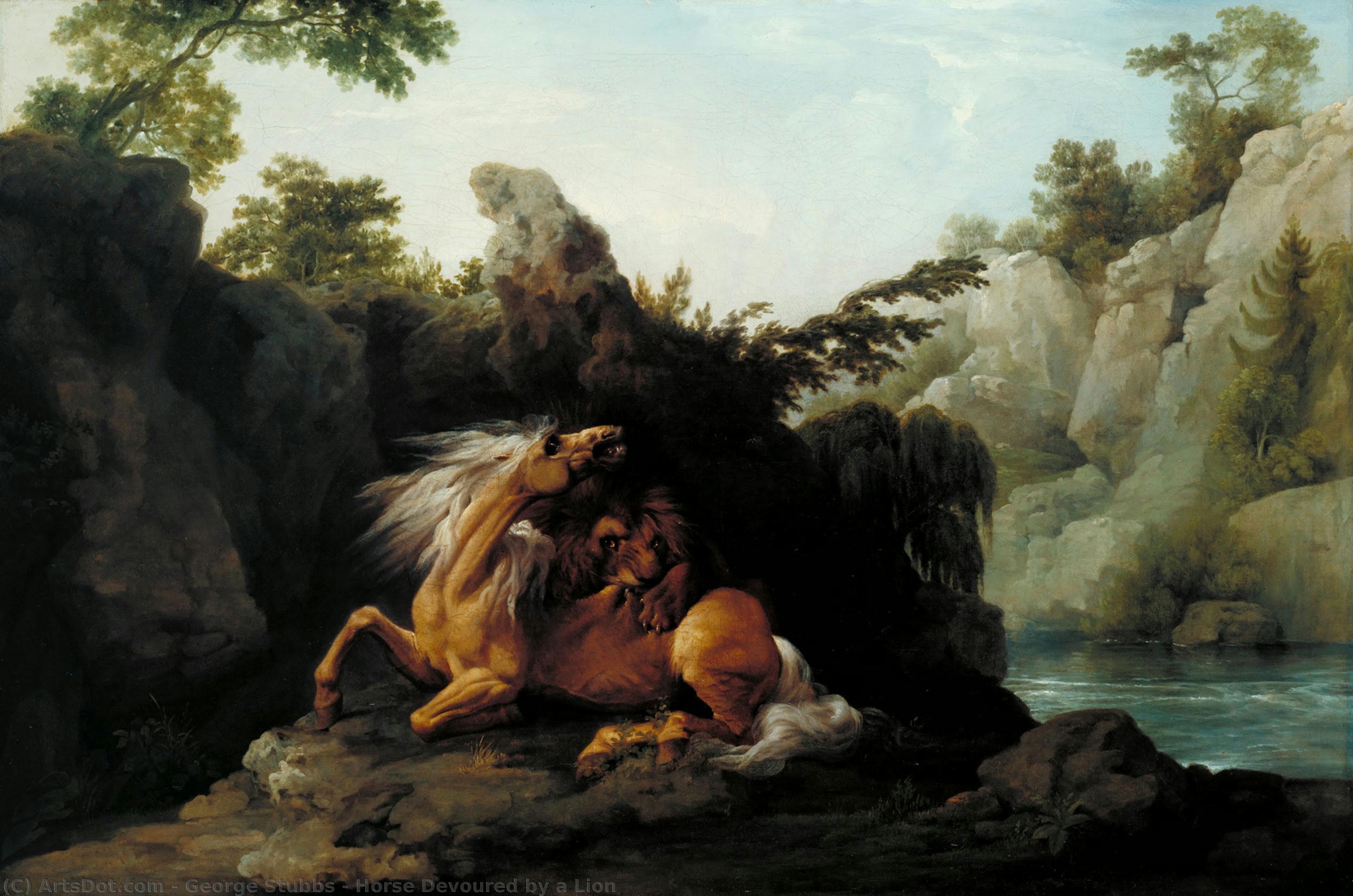 Horse Devoured By A Lion — Džordž Stabs