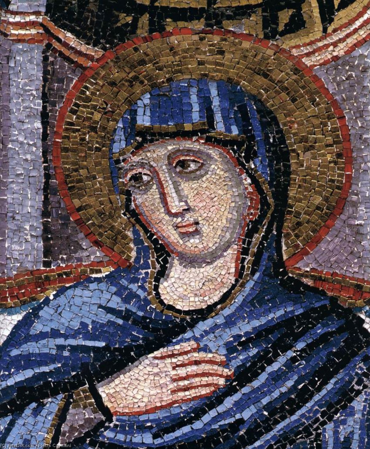 Annunciation (detail) — Pjetro Kavalini