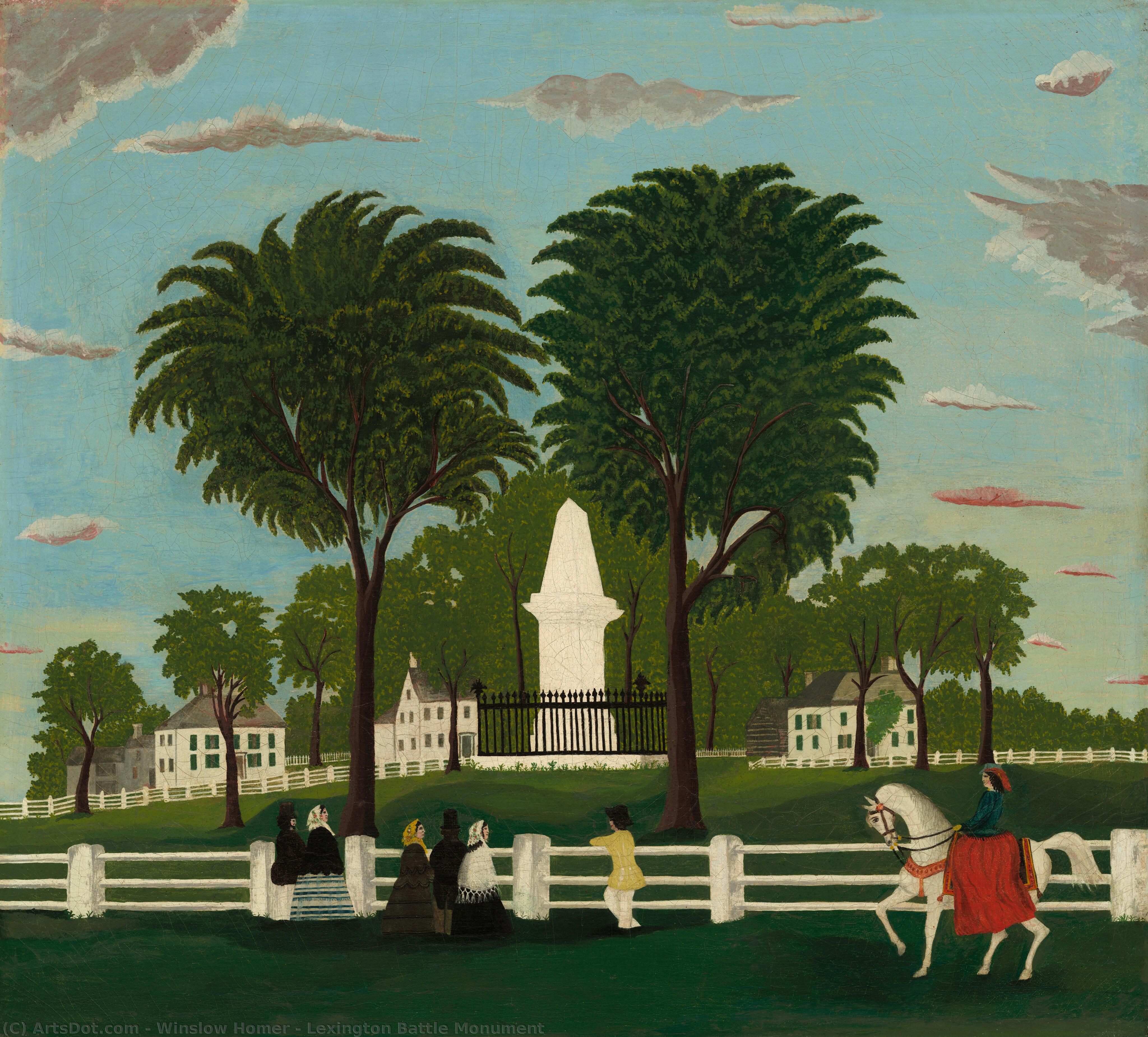 Lexington Battle Monument — Winslow Homer