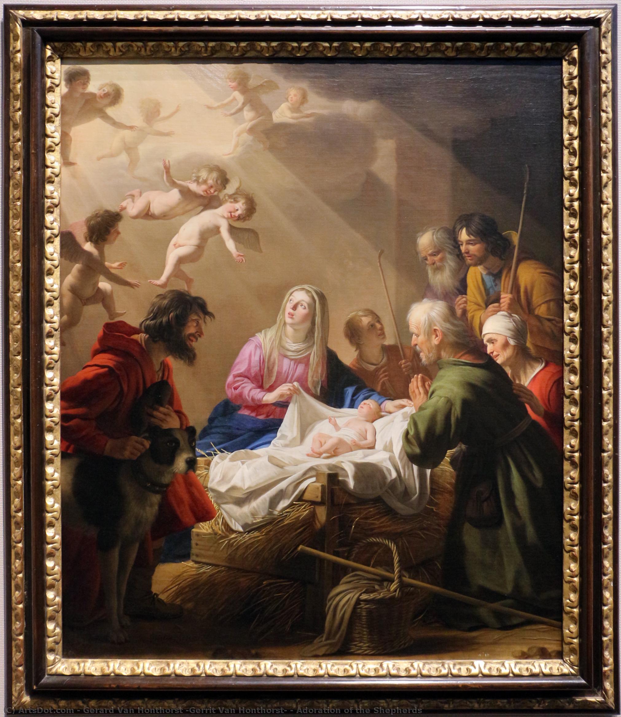 Adoration Of The Shepherds — Герхард Ван Хонторст