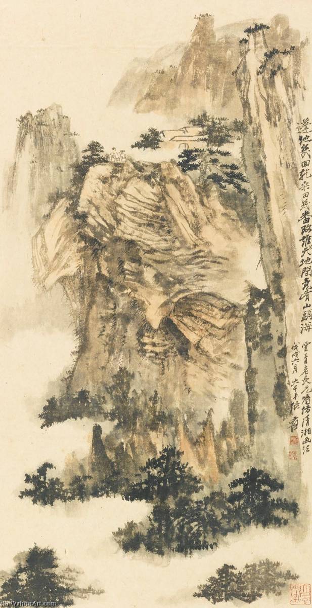 Conversation At The Mountain Summit — Zhang Daqian