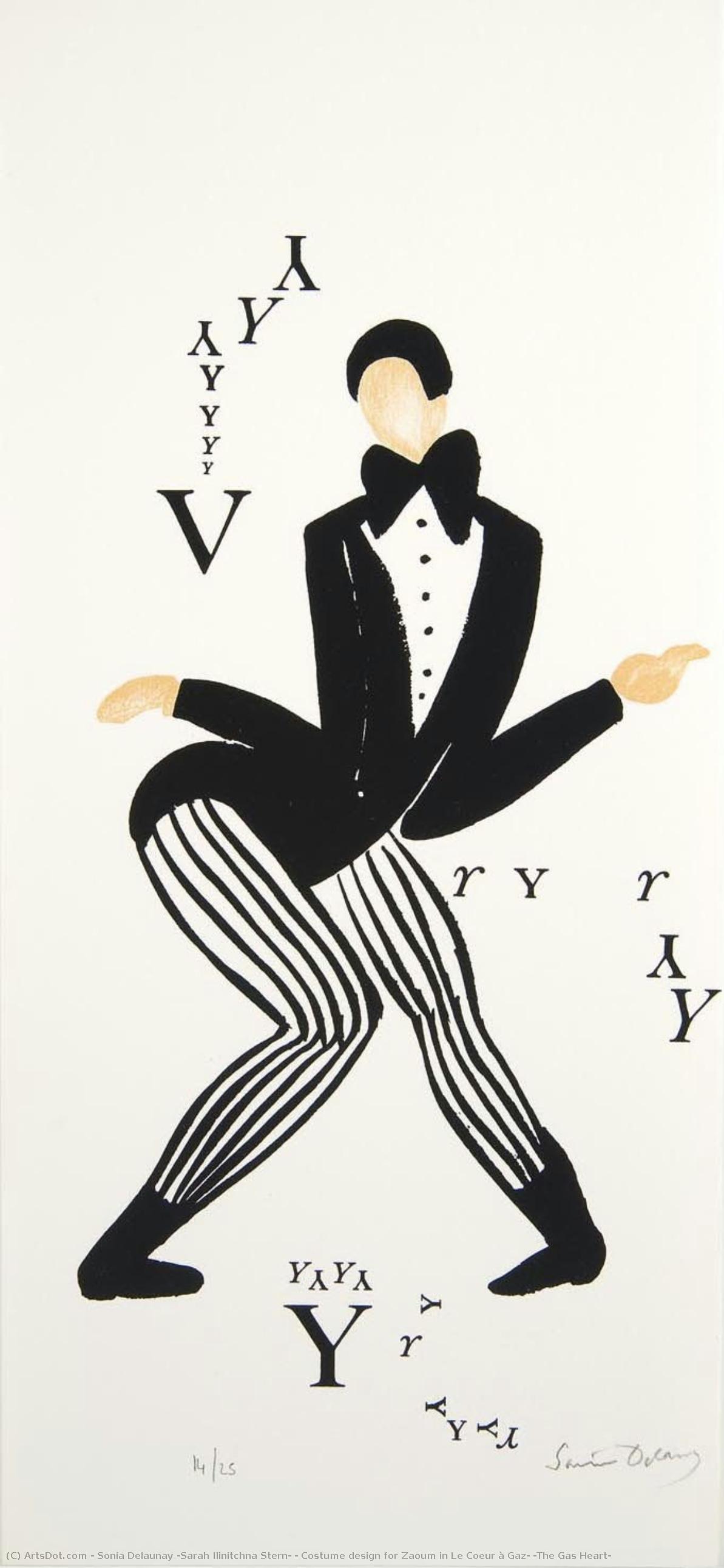 Costume Design For Zaoum In Le Coeur À Gaz, (the Gas Heart) — Sonia Delaunay (sarah Ilinitchna Stern)