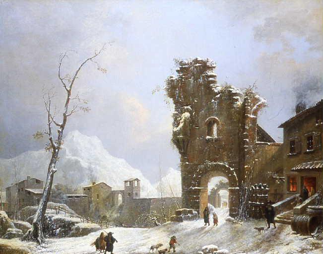 Ruines De L'ancienne Porte De Véroli (dans Les Etats Du Pape) — Van Loo Jules Cesar Denis
