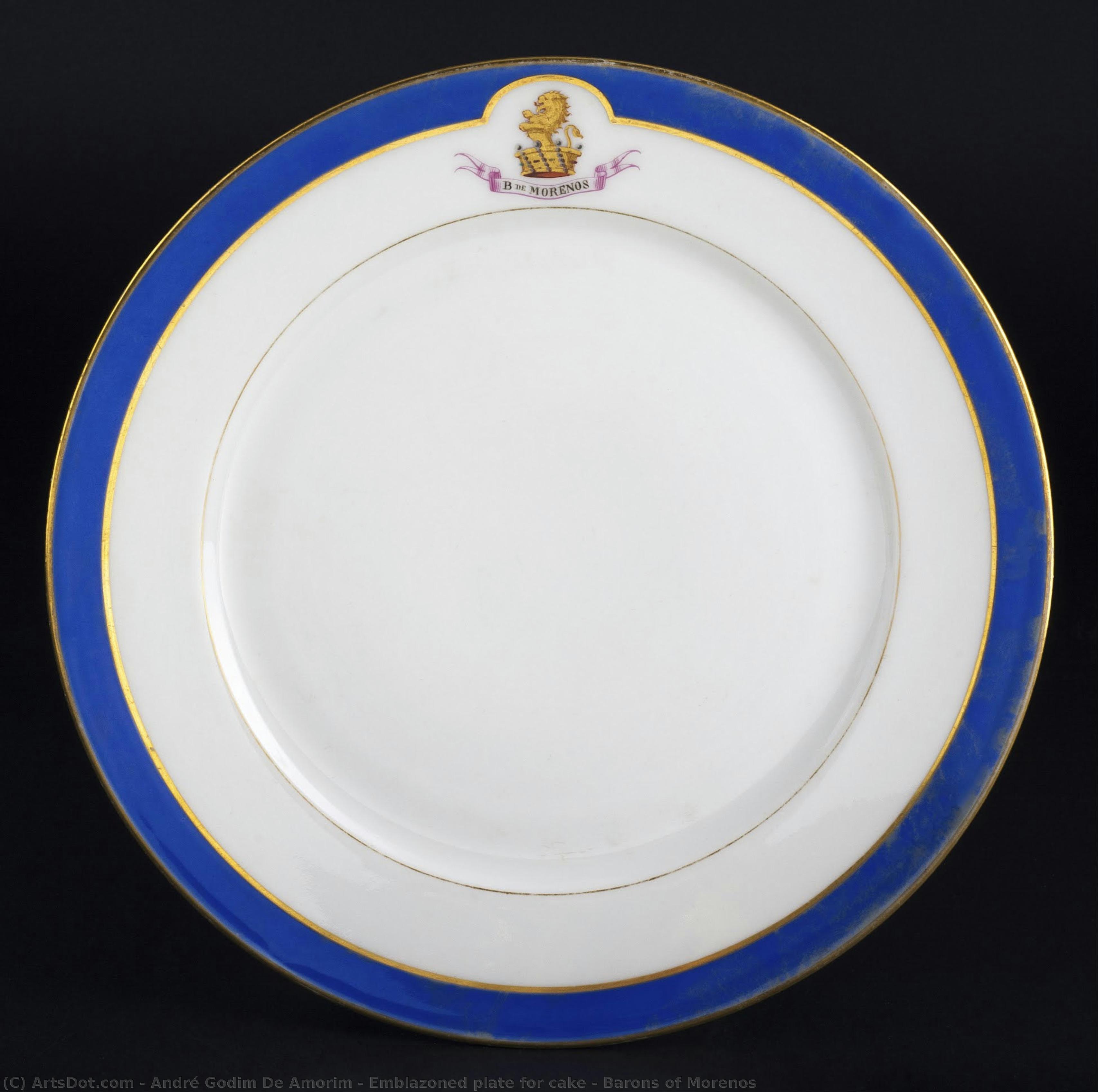 Emblazoned Plate For Cake – Barons Of Morenos — André Godim De Amorim