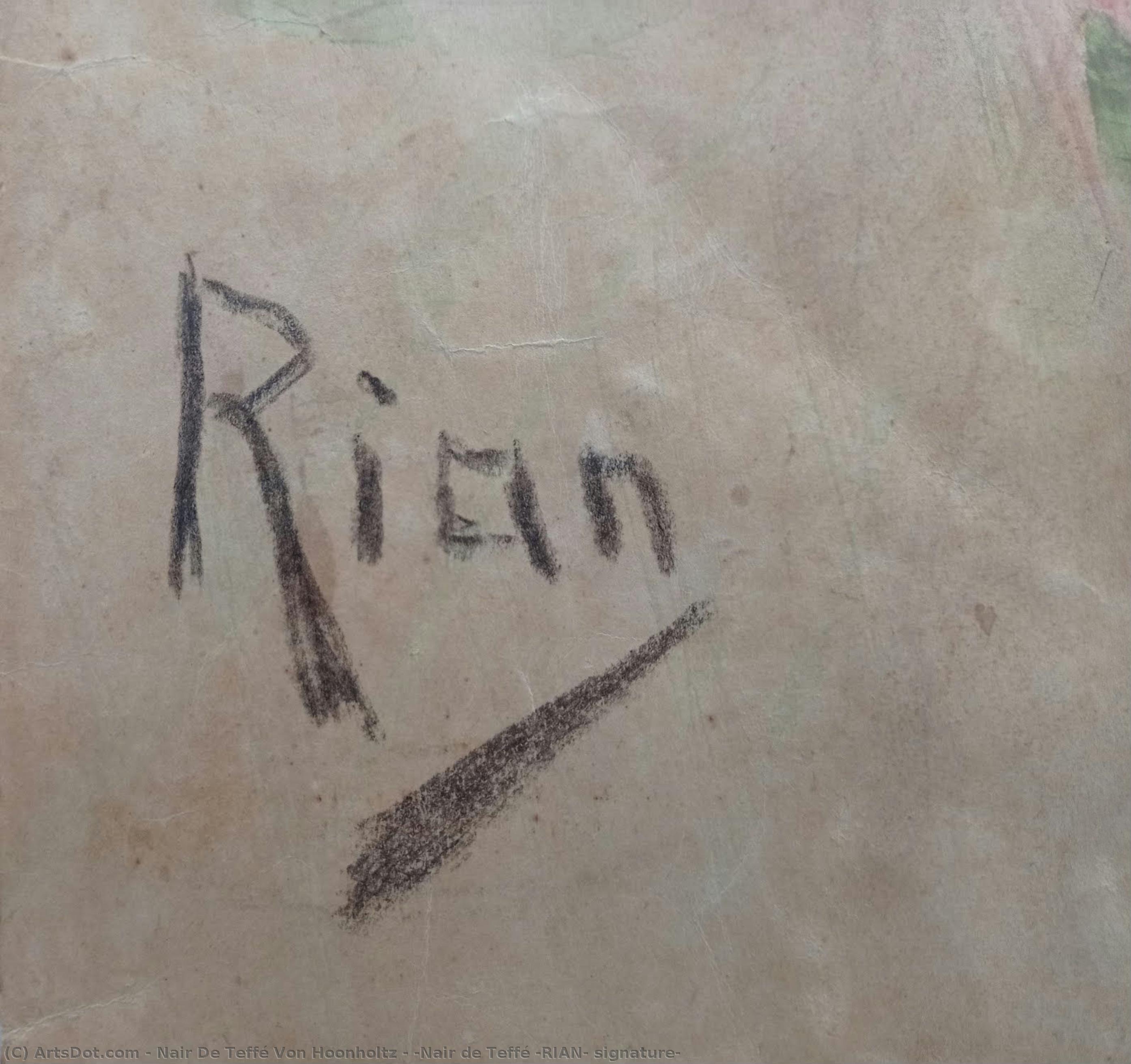 [nair De Teffé (rian) Signature] — Nair De Teffé Von Hoonholtz