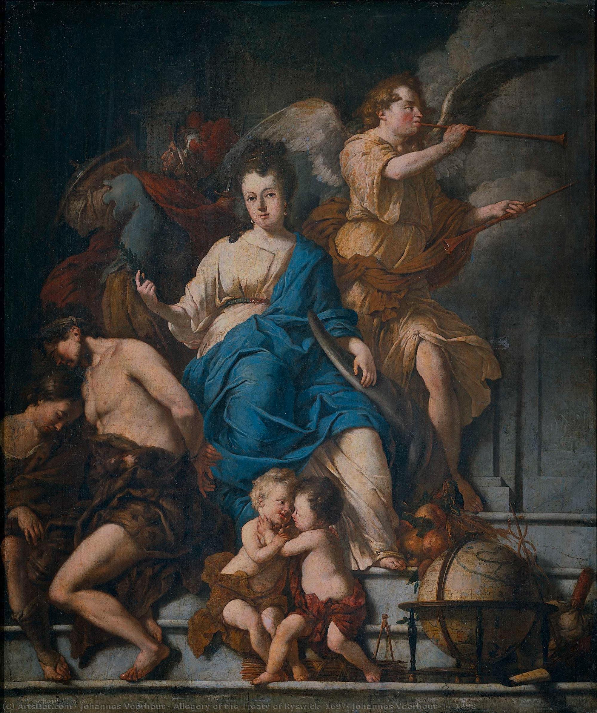 Allegory Of The Treaty Of Ryswick, 1697, Johannes Voorhout (i), 1698 — Johannes Voorhout