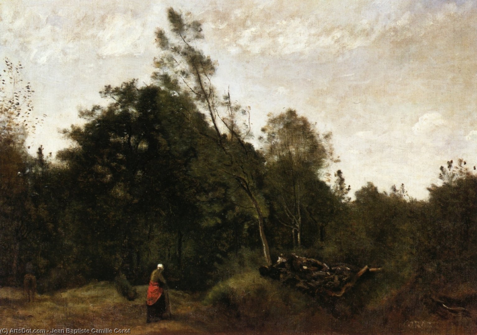 Forest Clearing In The Limousin — Jean-baptiste-camille Corot