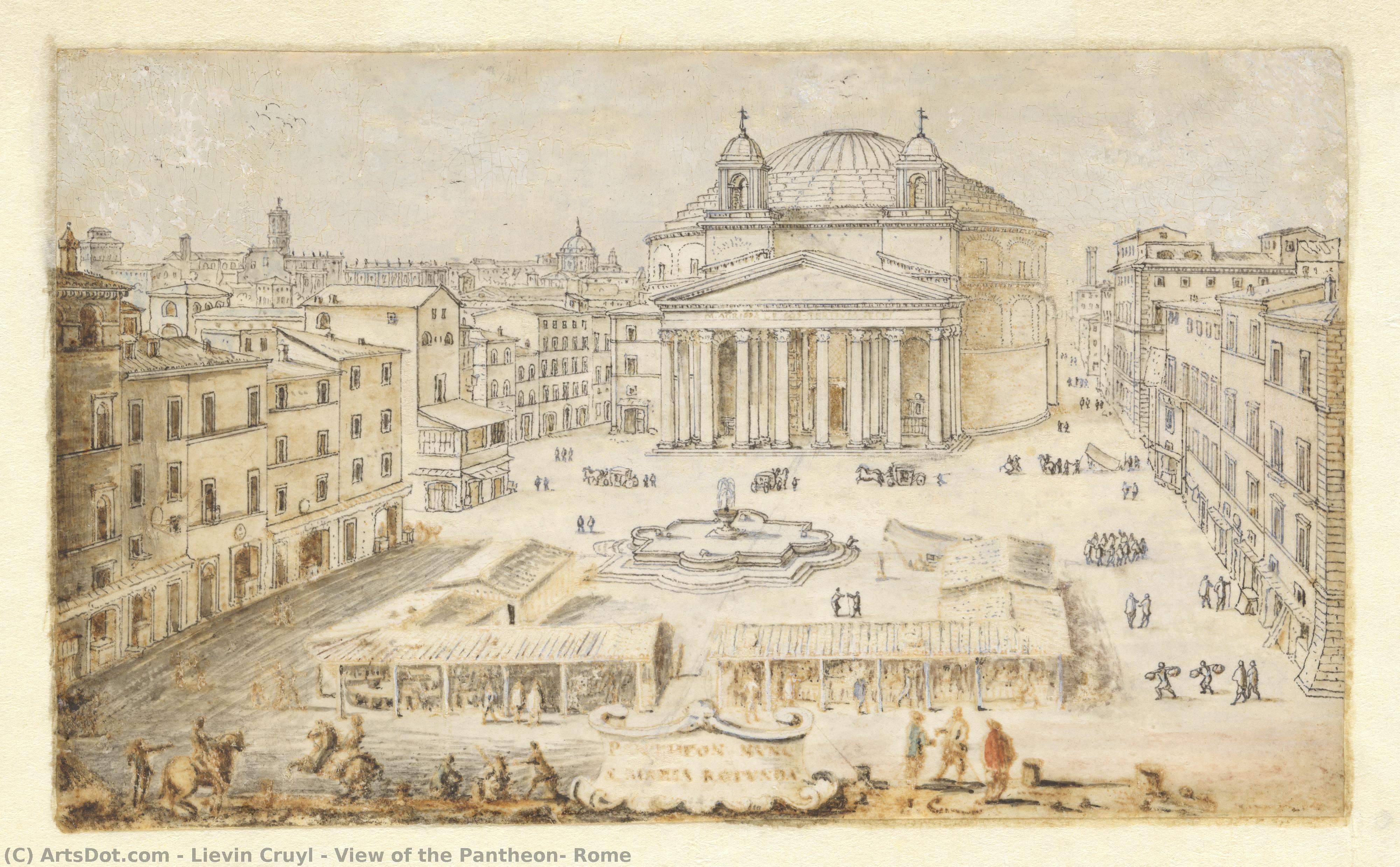 View Of The Pantheon, Rome — Lievin Cruyl