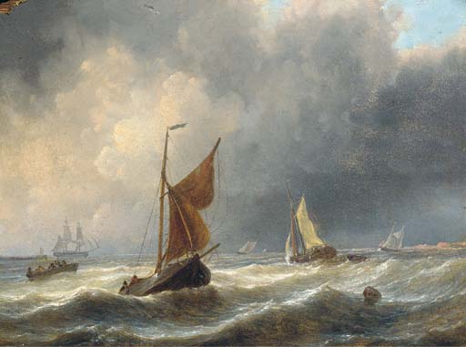 Heavy Weather Off The Dutch Coast — Charles Martin Powell