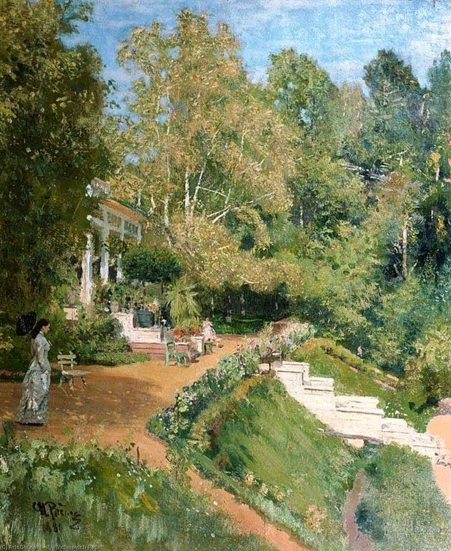 Summer Day In Abramtsevo — Ilya Yefimovich Repin