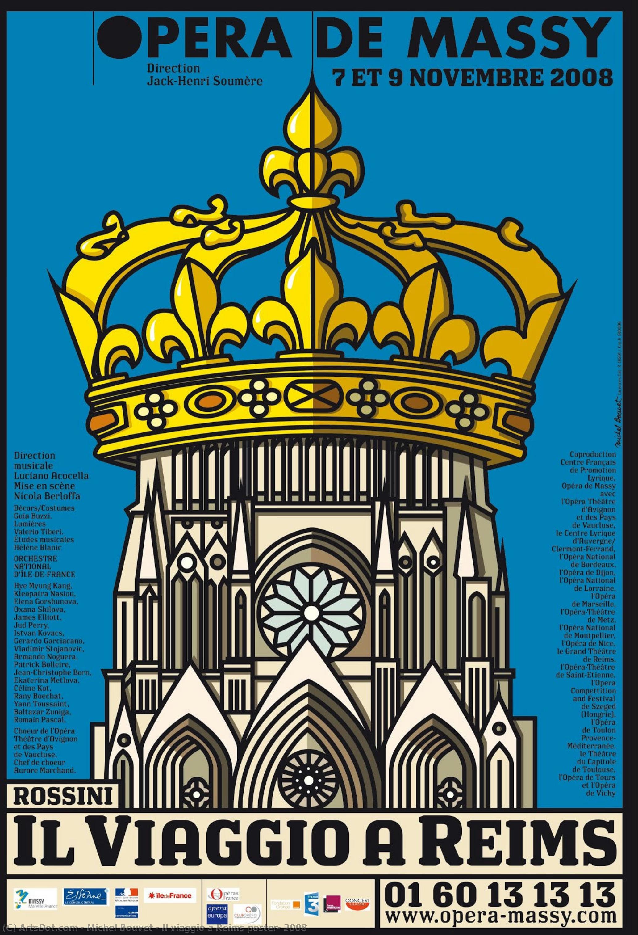 Il Viaggio A Reims Poster, 2008 — Michel Bouvet