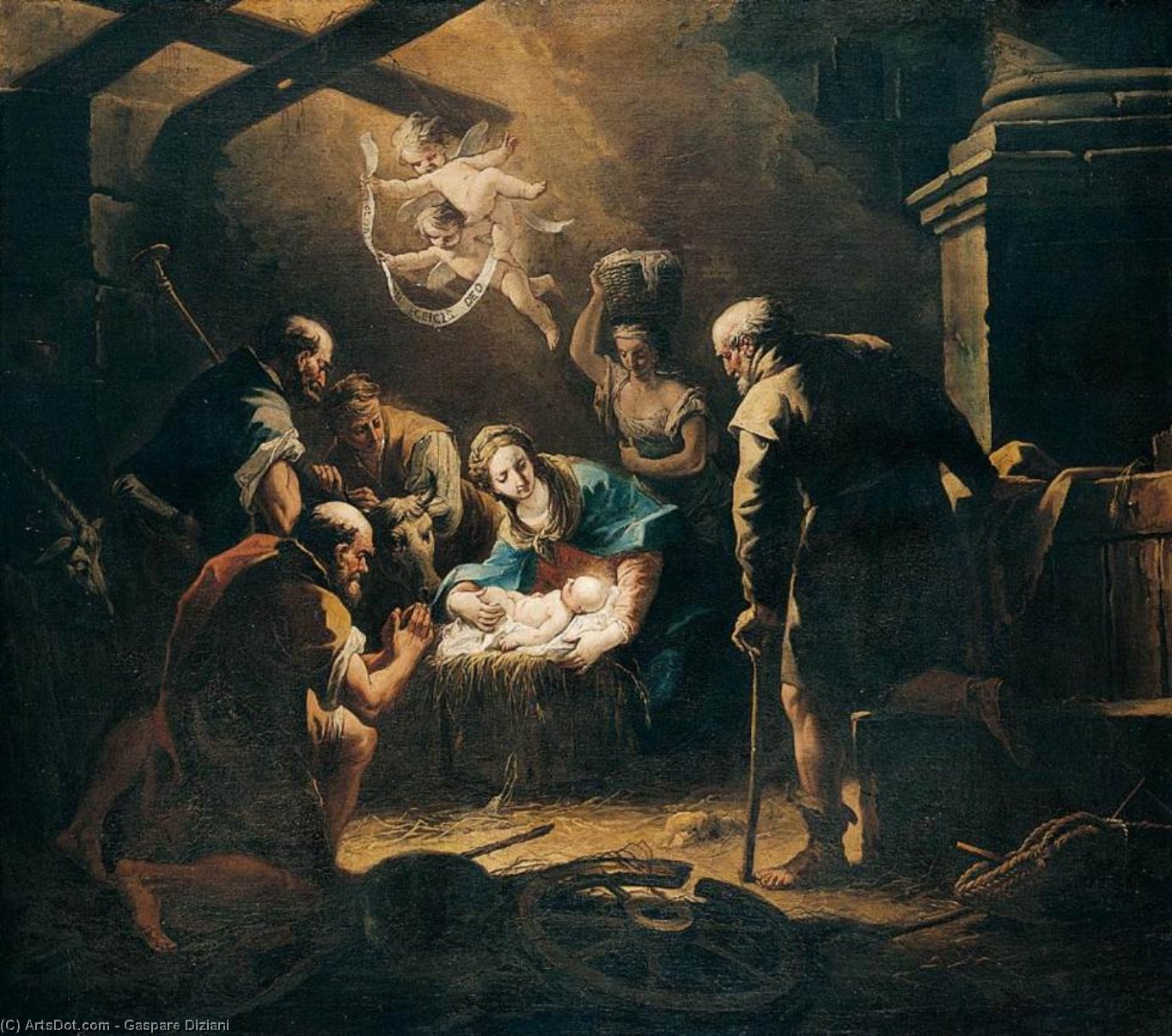 Adoration Of The Shepherds — Gaspare Diziani