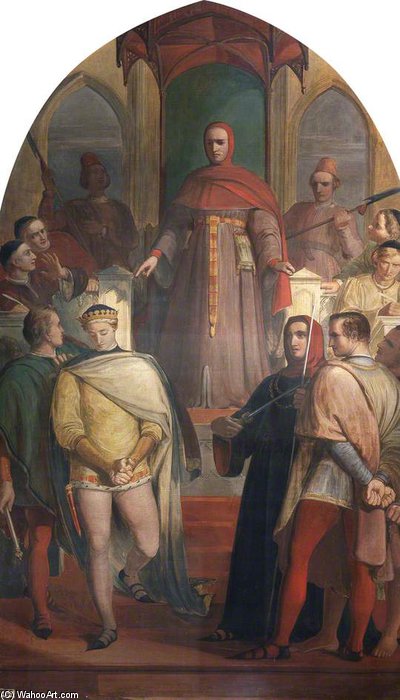 Prince Henry Acknowledging The Authority Of Judge Gascoigne — Richard Redgrave