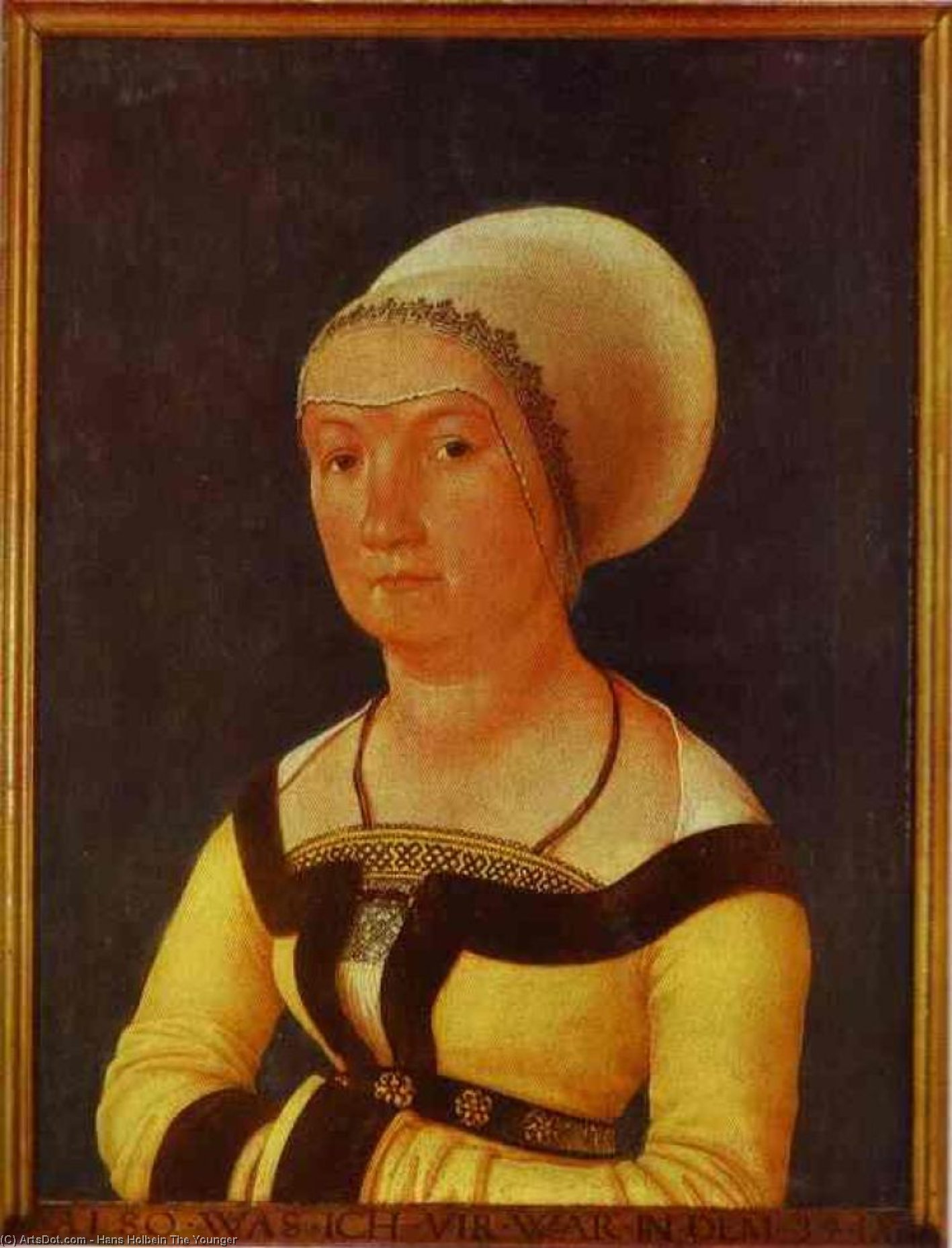 Portrait Of 34 Year Old Woman — Hans Holbein Der Jüngere