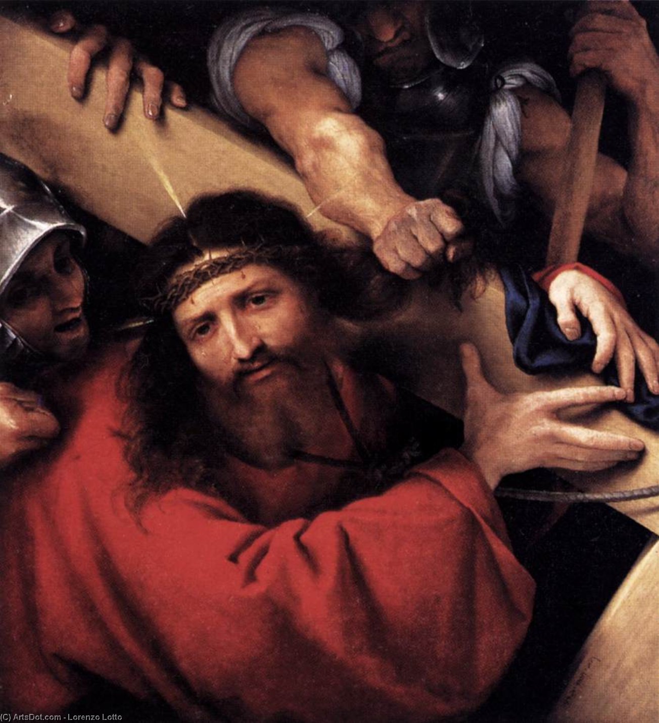 Christ Carrying The Cross — ロレンツォ・ロット